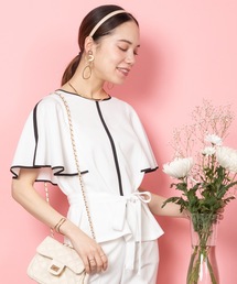 anni plus（アニープラス）の「半袖ブラウス（シャツ/ブラウス）」