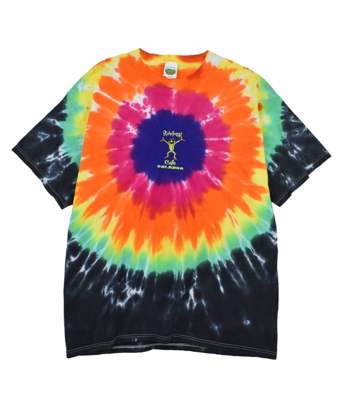VINTAGE（ヴィンテージ）の「【USED】Y2K Rain forest cafe “Frog” タイダイ アニマルTシャツ（Tシャツ/カットソー・メンズ・マルチ・X-LARGE）」の5枚目の写真