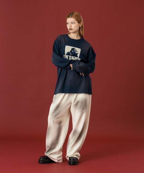 XLARGE（エクストララージ）の「SPRAY DYED SWEAT PANTS（スウェットパンツ・メンズ・ネイビー/ブラック/オフホワイト・S/M/L/XL）」の16枚目の写真