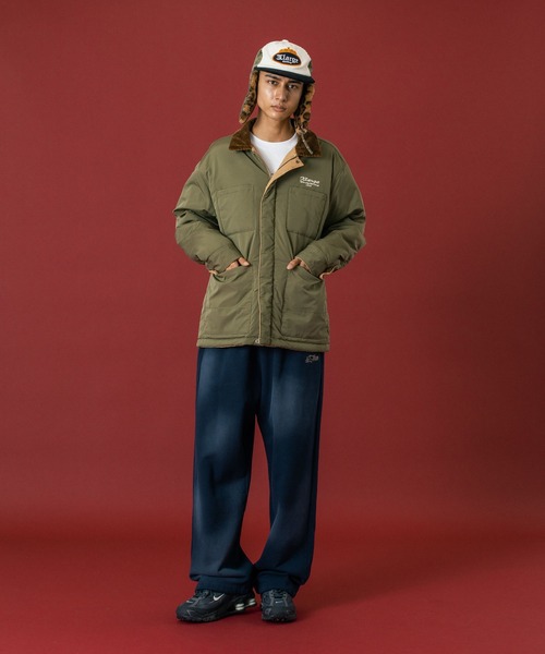 XLARGE（エクストララージ）の「SPRAY DYED SWEAT PANTS（スウェットパンツ・メンズ・ネイビー/ブラック/オフホワイト・S/M/L/XL）」の18枚目の写真