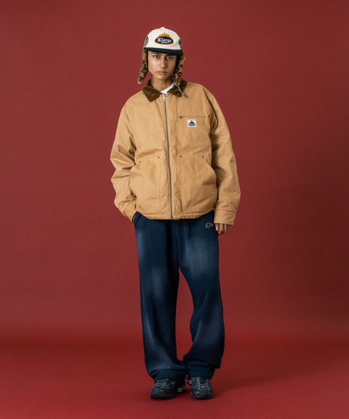 XLARGE（エクストララージ）の「SPRAY DYED SWEAT PANTS（スウェットパンツ・メンズ・ネイビー/ブラック/オフホワイト・S/M/L/XL）」の19枚目の写真