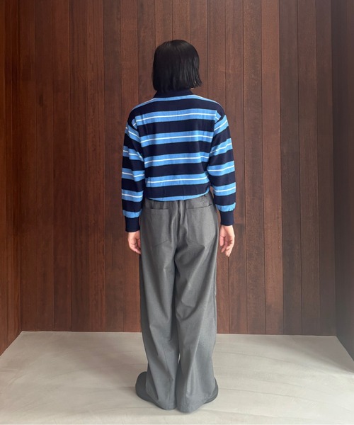 Fano Studios(ファノ ストゥディオズ)の「ドローストリングウエスト ワイドパンツ FQ25K048【Fano Studios】【2025AW】(スラックス・レディース・チャコール・L/M/S)」の15枚目の写真