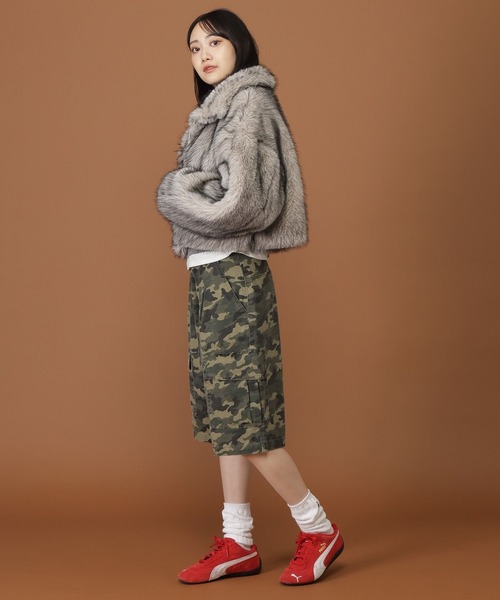 3.3 Field Trip （3.3フィールドトリップ）の「3.3 Field Trip／ファーブルゾンジャケット（ブルゾン・レディース・アイボリー/ベージュ/グレー・FREE）」の16枚目の写真