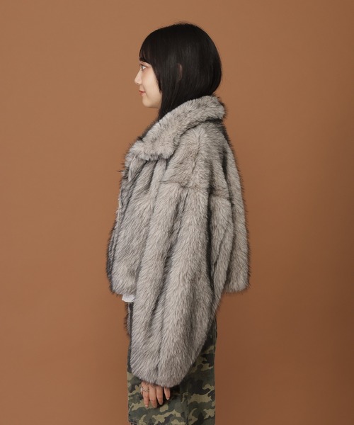 3.3 Field Trip （3.3フィールドトリップ）の「3.3 Field Trip／ファーブルゾンジャケット（ブルゾン・レディース・アイボリー/ベージュ/グレー・FREE）」の22枚目の写真