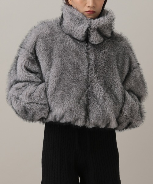 3.3 Field Trip （3.3フィールドトリップ）の「3.3 Field Trip／ファーブルゾンジャケット（ブルゾン・レディース・アイボリー/ベージュ/グレー・FREE）」の11枚目の写真