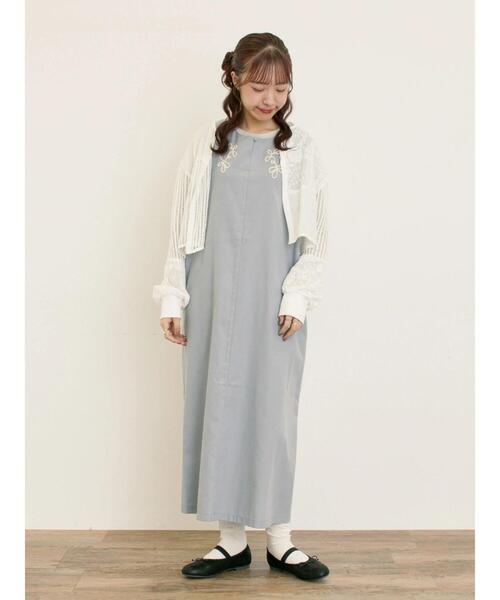 Samansa Mos2（サマンサ モスモス）の「◎パッチワークレースカーディガン（カーディガン/ボレロ・レディース・ブラック/キナリ・F）」の13枚目の写真