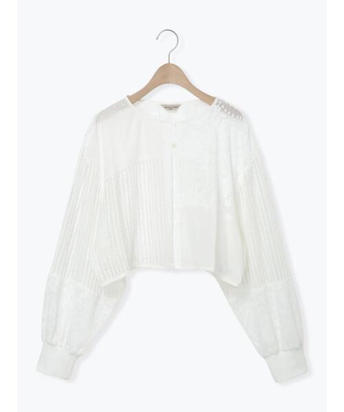 Samansa Mos2（サマンサ モスモス）の「◎パッチワークレースカーディガン（カーディガン/ボレロ・レディース・ブラック/キナリ・F）」の19枚目の写真