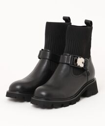 Three Four Time（スリーフォータイム）の「リブ切替トラックブーツ（ブーツ）」