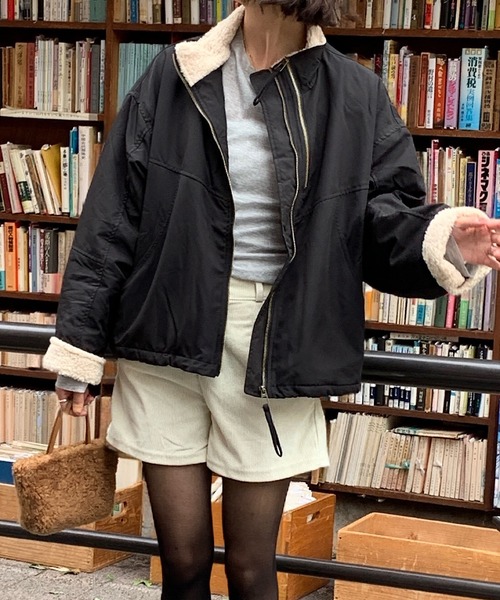 Teem Store(チームストア)の「【再入荷】【裏ボア】スタンドネックあったかいブルゾン(ブルゾン・レディース・ベージュ/ピンク/ブラック・M)」の22枚目の写真