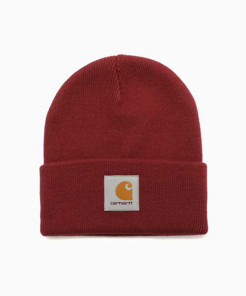 Carhartt WIP(カーハートダブリューアイピー)の「CARHARTT WIP / カーハート ダブリューアイピーSHORT WATCH HAT(ニットキャップ/ビーニー・メンズ・レッド/ブルー/ブラック・FREE)」の3枚目の写真