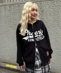 swagger 花柄フルジップパーカー swagger 花柄フルジップパーカー セール】花柄刺繍ファーフード