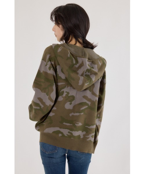 RODEO CROWNS WIDE BOWL（ロデオクラウンズワイドボウル）の「ジャガードニットジップパーカー（パーカー・レディース・ブラック/グリーン系その他2/ブルー系その他3/グレー系その他・FREE）」の8枚目の写真