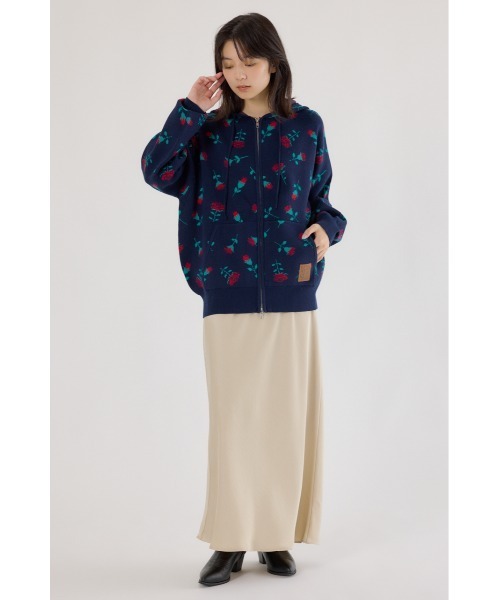 RODEO CROWNS WIDE BOWL（ロデオクラウンズワイドボウル）の「ジャガードニットジップパーカー（パーカー・レディース・ブラック/グリーン系その他2/ブルー系その他3/グレー系その他・FREE）」の15枚目の写真