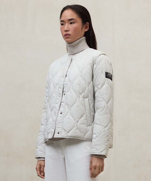 ECOALF(エコアルフ)の「MUSA キルト ジャケット / MUSA JACKET WOMAN(ブルゾン・レディース・ブラック/ホワイト系その他・XS/S)」の2枚目の写真