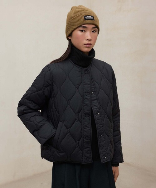 ECOALF(エコアルフ)の「MUSA キルト ジャケット / MUSA JACKET WOMAN(ブルゾン・レディース・ブラック/ホワイト系その他・XS/S)」の1枚目の写真
