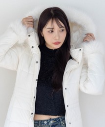 clear | ベルト付きAラインミドル丈中綿ダウン［大人 カジュアル 着回し力抜群］≪AW新作≫(ダウンジャケット/コート)