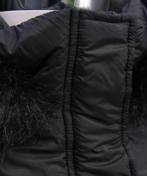 clear（クリア）の「ベルト付きミドル丈中綿ダウン［大人 カジュアル 着回し力抜群］（ダウンジャケット/コート・レディース・アイボリー/ブラック・F）」の8枚目の写真