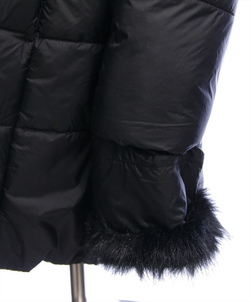 clear（クリア）の「ベルト付きミドル丈中綿ダウン［大人 カジュアル 着回し力抜群］（ダウンジャケット/コート・レディース・アイボリー/ブラック・F）」の18枚目の写真