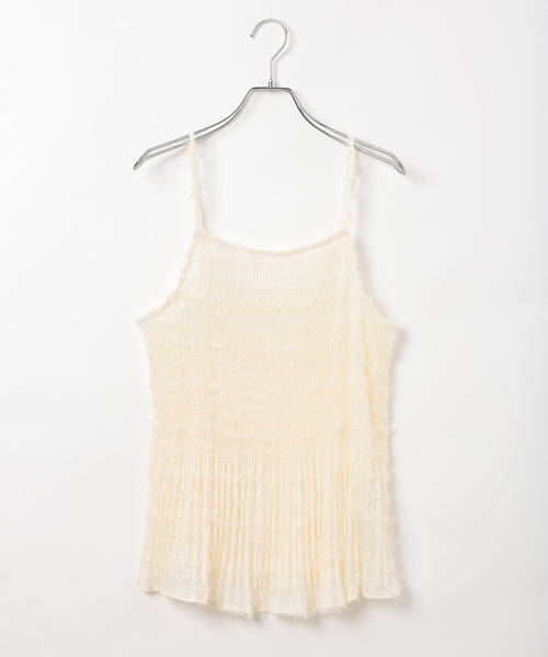 BAYFLOW（ベイフロー）の「プリーツキャミビスチェ（キャミソール・レディース・ブラック/オフホワイト・FREE）」の21枚目の写真