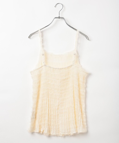 BAYFLOW（ベイフロー）の「プリーツキャミビスチェ（キャミソール・レディース・ブラック/オフホワイト・FREE）」の11枚目の写真