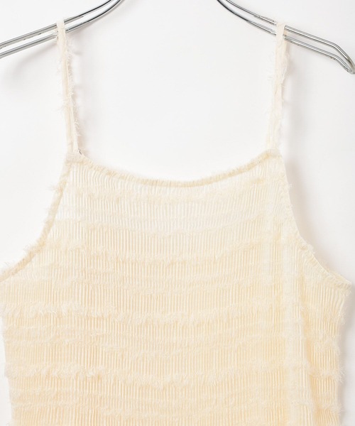 BAYFLOW（ベイフロー）の「プリーツキャミビスチェ（キャミソール・レディース・ブラック/オフホワイト・FREE）」の12枚目の写真