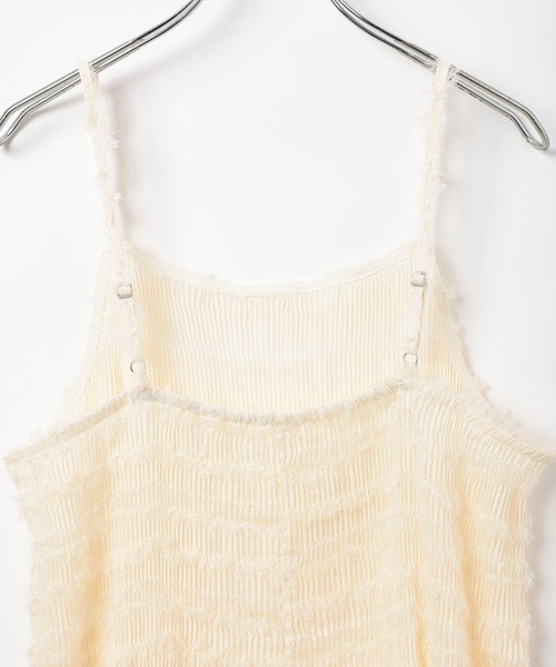 BAYFLOW（ベイフロー）の「プリーツキャミビスチェ（キャミソール・レディース・ブラック/オフホワイト・FREE）」の15枚目の写真