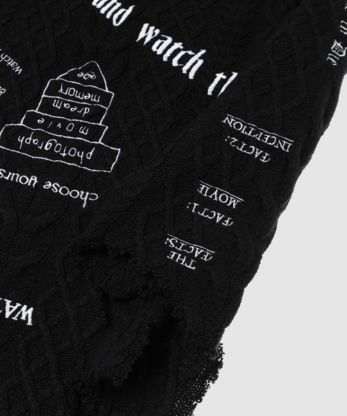 DAIRIKU（ダイリク）の「"TATTOO" Embroidery Cable Knit（ニット/セーター・メンズ・ブラック/ネイビー・L）」の15枚目の写真