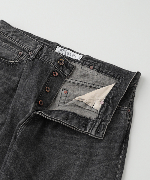 DAIRIKU（ダイリク）の「DAIRIKU / ダイリク "Wide" Vintage Denim Pants（デニムパンツ・メンズ・ブラック/ブルー・SMALL/MEDIUM）」の4枚目の写真