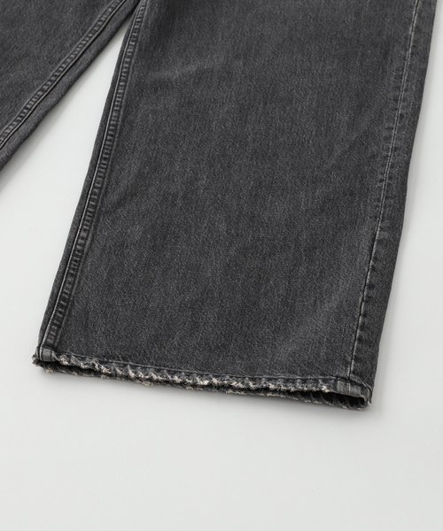 DAIRIKU（ダイリク）の「DAIRIKU / ダイリク "Wide" Vintage Denim Pants（デニムパンツ・メンズ・ブラック/ブルー・SMALL/MEDIUM）」の7枚目の写真