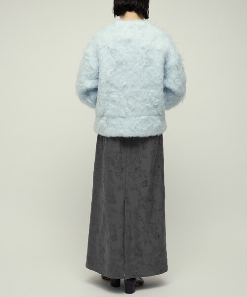 Firsthand（ファーストハンド）の「Firsthand/ファーストハンド フラワー刺繍 Iライン イージースカート（スカート・レディース・ブラック/チャコールグレー・S/M）」の9枚目の写真