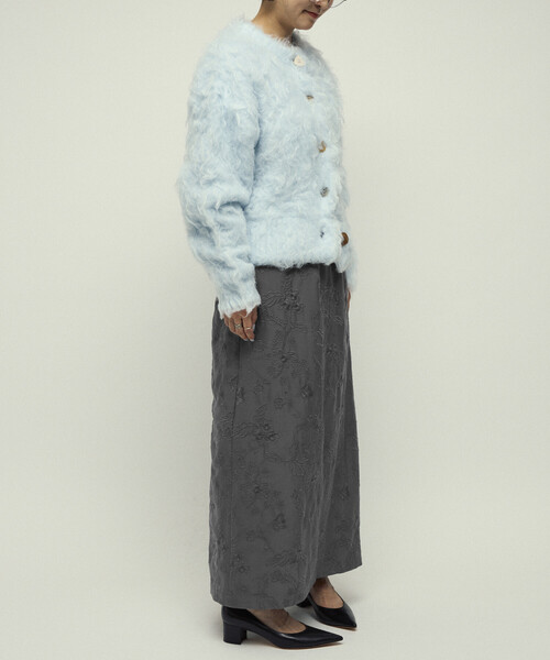 Firsthand（ファーストハンド）の「Firsthand/ファーストハンド フラワー刺繍 Iライン イージースカート（スカート・レディース・ブラック/チャコールグレー・S/M）」の10枚目の写真