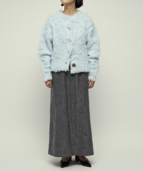 Firsthand（ファーストハンド）の「Firsthand/ファーストハンド フラワー刺繍 Iライン イージースカート（スカート・レディース・ブラック/チャコールグレー・S/M）」の11枚目の写真