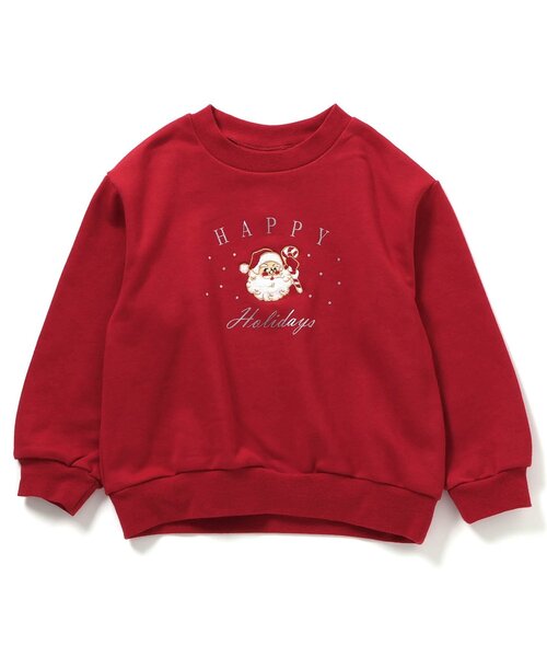 リンク/ジュニア対応】クリスマスモチーフトレーナー（スウェット