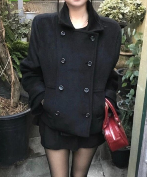 セール】ダブルブレストショートコート（その他アウター）｜semplice