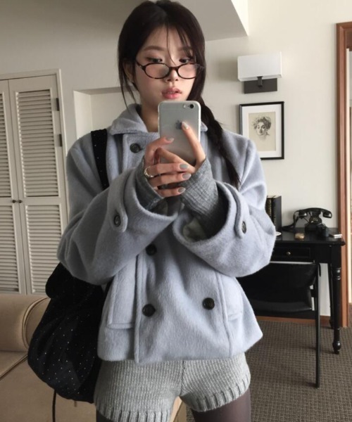 セール】ダブルブレストショートコート（その他アウター）｜semplice