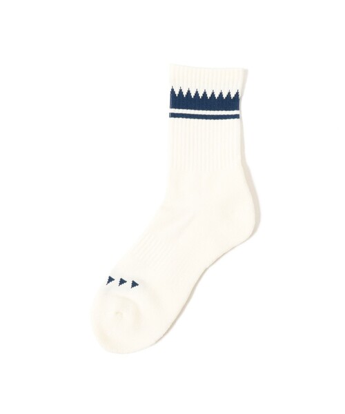 BEAMS T(ビームスティー)の「RWCHE / ARROW SOCKS(ソックス/靴下・メンズ・ホワイト・ONE SIZE)」の1枚目の写真