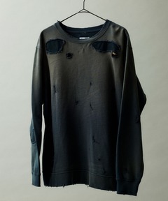 【DENIM DELIGHT DAYS】リメイククルーネックスウェット