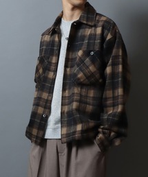 Heavyweight Flannel CPO Shirt/ヘビーネルCPOチェックシャツ 長袖シャツ ネルシャツ シャツジャケット メンズ