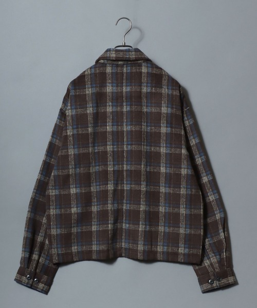 ANPAS(アンパス)の「Heavyweight Flannel CPO Shirt/ヘビーネルCPOチェックシャツ 長袖シャツ ネルシャツ シャツジャケット メンズ(シャツ/ブラウス・メンズ・ベージュ/ブラウン/ブラック・L/M)」の6枚目の写真