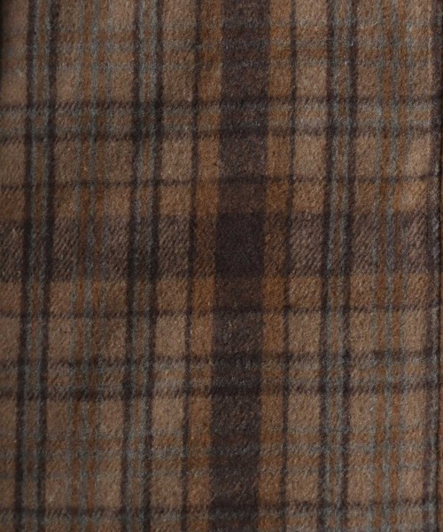 ANPAS(アンパス)の「Heavyweight Flannel CPO Shirt/ヘビーネルCPOチェックシャツ 長袖シャツ ネルシャツ シャツジャケット メンズ(シャツ/ブラウス・メンズ・ベージュ/ブラウン/ブラック・L/M)」の11枚目の写真