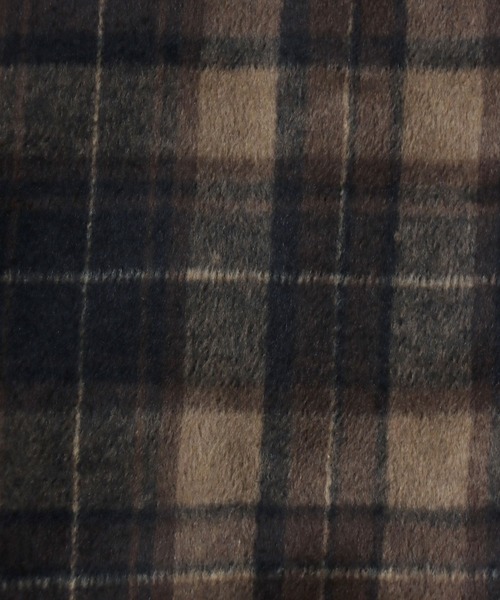 ANPAS(アンパス)の「Heavyweight Flannel CPO Shirt/ヘビーネルCPOチェックシャツ 長袖シャツ ネルシャツ シャツジャケット メンズ(シャツ/ブラウス・メンズ・ベージュ/ブラウン/ブラック・L/M)」の9枚目の写真