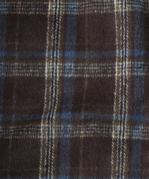 ANPAS(アンパス)の「Heavyweight Flannel CPO Shirt/ヘビーネルCPOチェックシャツ 長袖シャツ ネルシャツ シャツジャケット メンズ(シャツ/ブラウス・メンズ・ベージュ/ブラウン/ブラック・L/M)」の10枚目の写真