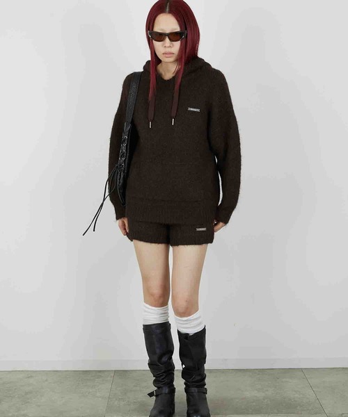 led.tokyo（レッドトウキョウ）の「【led.tokyo】KNIT MINI BOTTOM/ニットミニボトム（その他パンツ・レディース・グレー/ブラウン・FREE）」の7枚目の写真