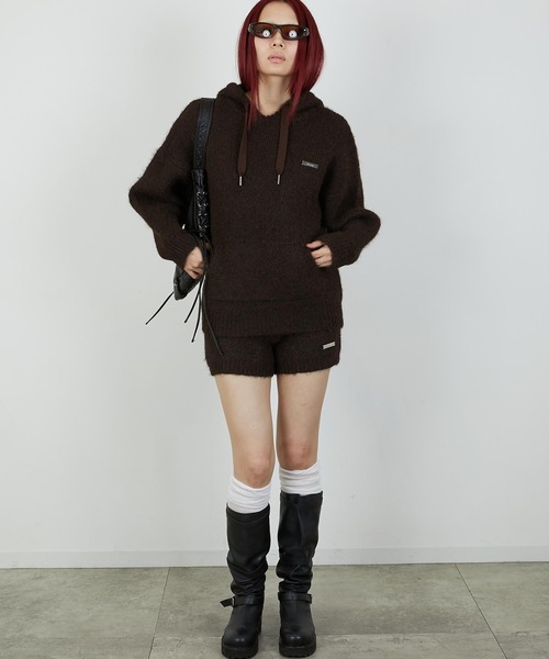 led.tokyo（レッドトウキョウ）の「【led.tokyo】KNIT MINI BOTTOM/ニットミニボトム（その他パンツ・レディース・グレー/ブラウン・FREE）」の8枚目の写真