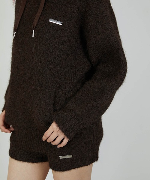 led.tokyo（レッドトウキョウ）の「【led.tokyo】KNIT MINI BOTTOM/ニットミニボトム（その他パンツ・レディース・グレー/ブラウン・FREE）」の4枚目の写真