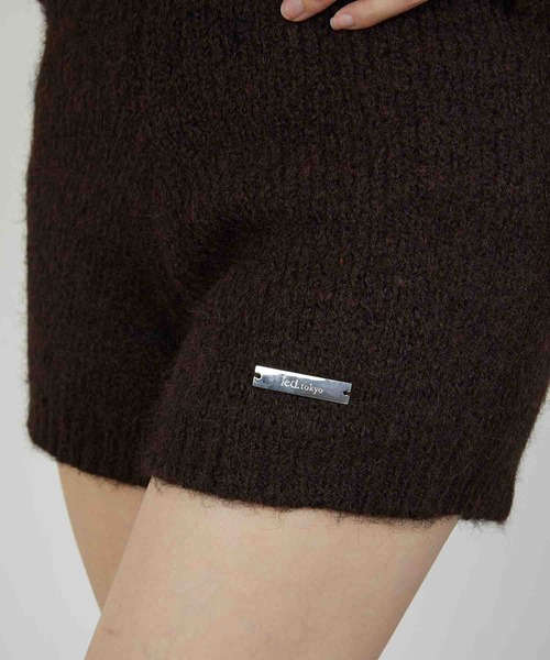 led.tokyo（レッドトウキョウ）の「【led.tokyo】KNIT MINI BOTTOM/ニットミニボトム（その他パンツ・レディース・グレー/ブラウン・FREE）」の5枚目の写真