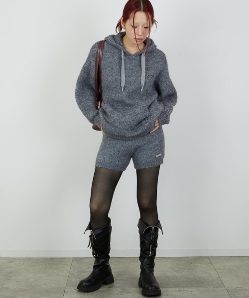 led.tokyo（レッドトウキョウ）の「【led.tokyo】KNIT MINI BOTTOM/ニットミニボトム（その他パンツ・レディース・グレー/ブラウン・FREE）」の18枚目の写真