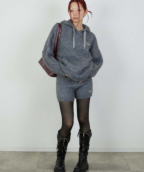 led.tokyo（レッドトウキョウ）の「【led.tokyo】KNIT MINI BOTTOM/ニットミニボトム（その他パンツ・レディース・グレー/ブラウン・FREE）」の12枚目の写真