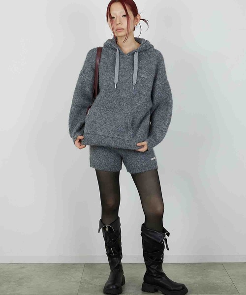 led.tokyo（レッドトウキョウ）の「【led.tokyo】KNIT MINI BOTTOM/ニットミニボトム（その他パンツ・レディース・グレー/ブラウン・FREE）」の13枚目の写真