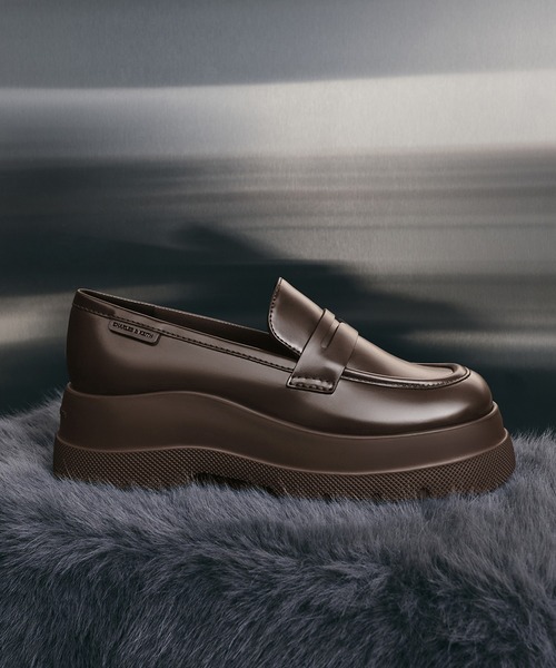 CHARLES&KEITH Leoi レオイ プラットフォームペニーローファー Leoi レオイ プラットフォーム ペニーローファー（ローファー